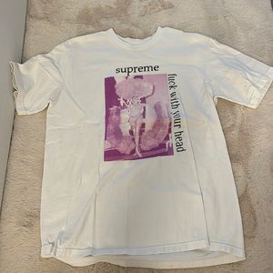 White supreme t shirt